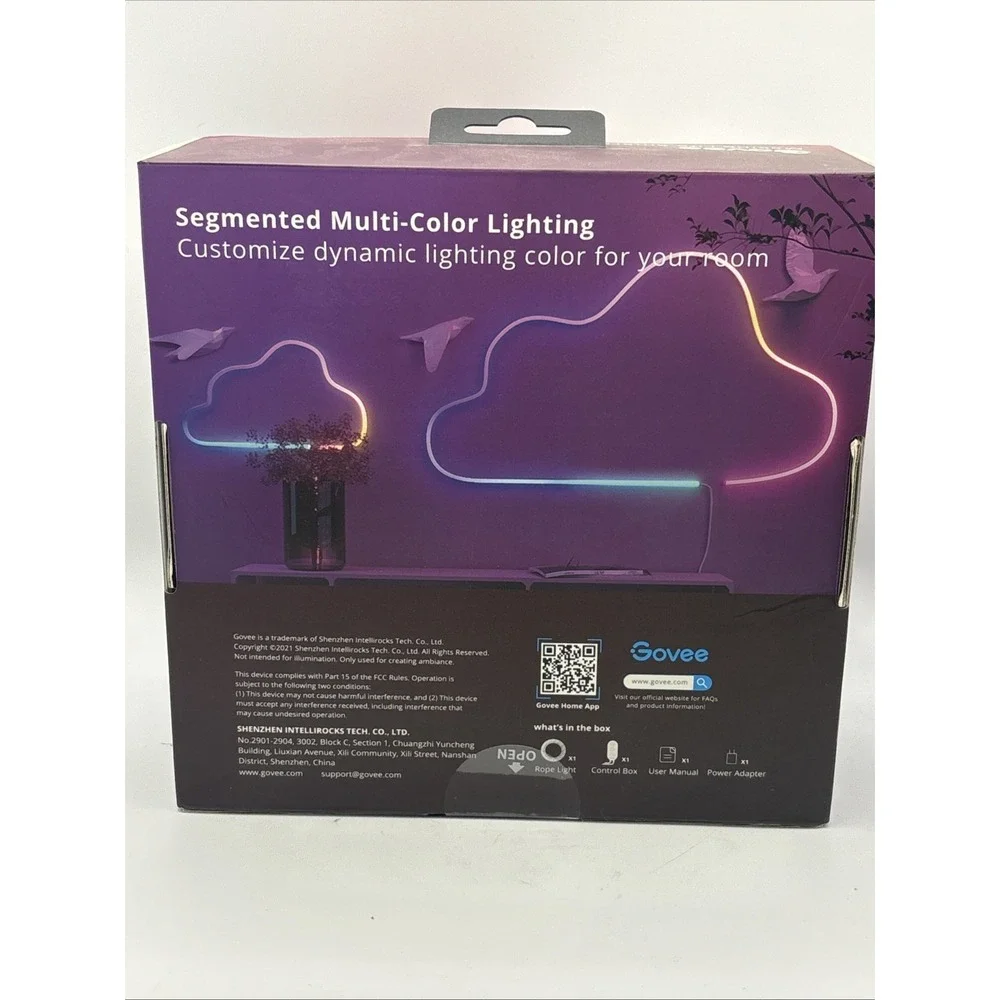 Govee - RGBIC Smart Neon Rope Light - 6.5 Ft H61A1